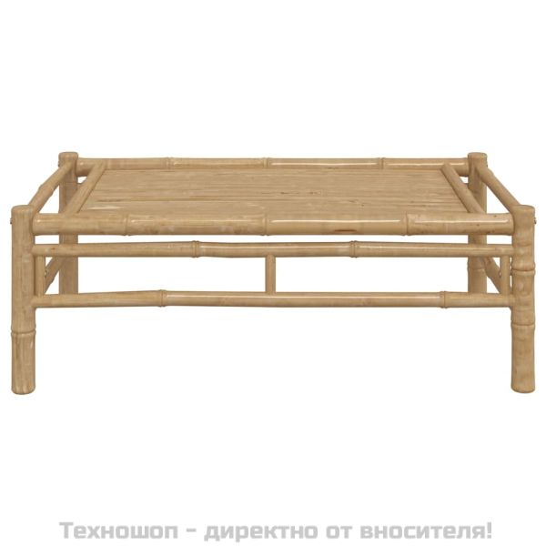 Градинска кафе маса 100x55x33 см бамбук