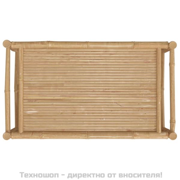Градинска кафе маса 100x55x33 см бамбук