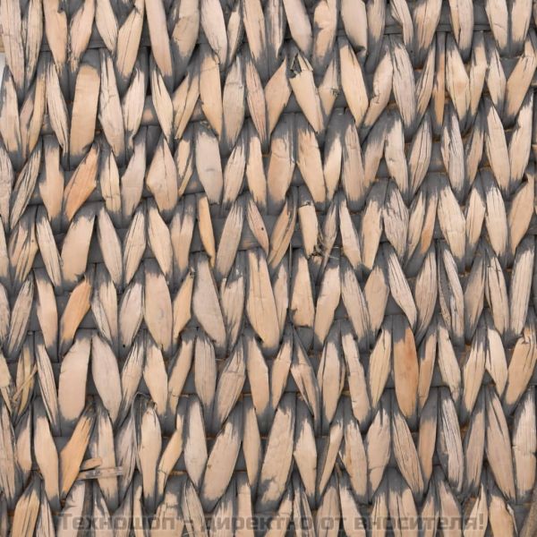 Пейки за съхранение, 2 бр, със сиви възглавници, 69 см, папур