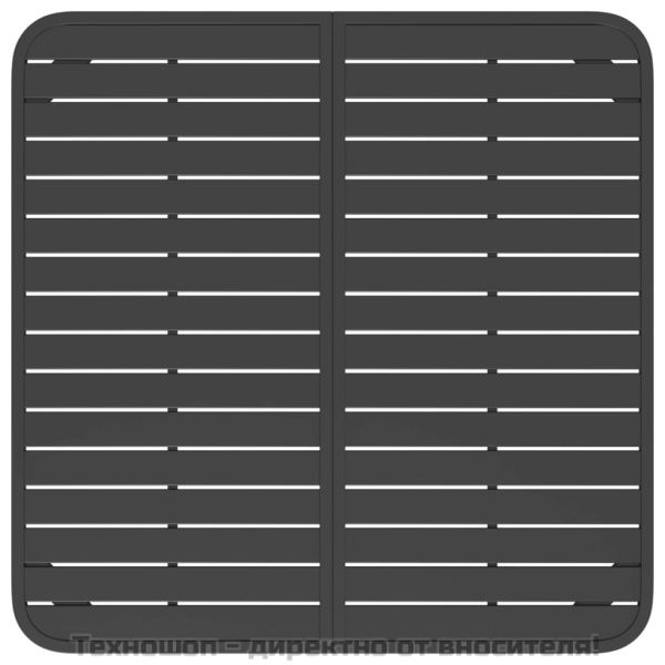 Градинска маса антрацит 100x100x71 cм стомана