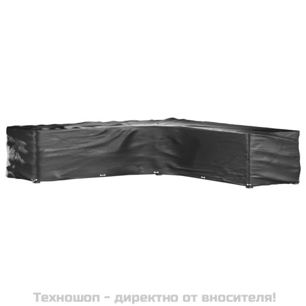 Покривала за ъглови градински мебели 2 бр 20 капси 300x300x70см