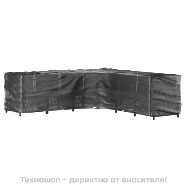 Покривала за ъглови градински мебели 2 бр 20 капси 300x300x90см