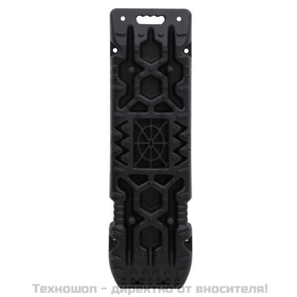 Тягови дъски, 2 бр, черни, 107х31х7 см, найлон