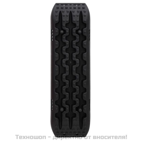Тягови дъски, 2 бр, черни, 106х30,5х7 см, найлон