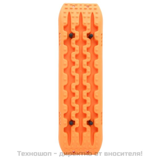 Пътеки за кал и пясък, 2 бр, оранжеви, 106x30,5x7 см, найлон