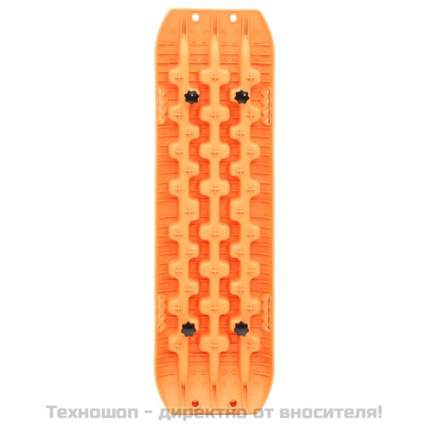 Пътеки за кал и пясък, 2 бр, оранжеви, 106x30,5x7 см, найлон