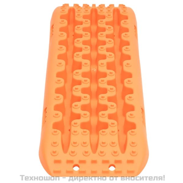 Пътеки за кал и пясък, 2 бр, оранжеви, 106x30,5x7 см, найлон