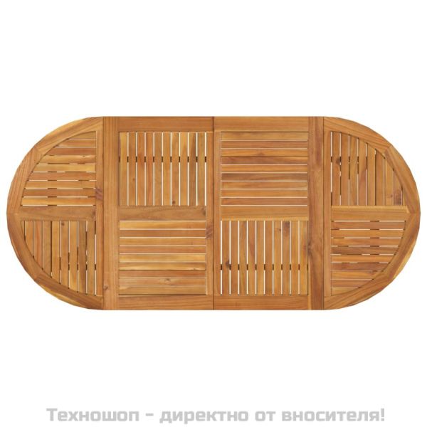 Градинска маса, 200x90x75 см, акация масив