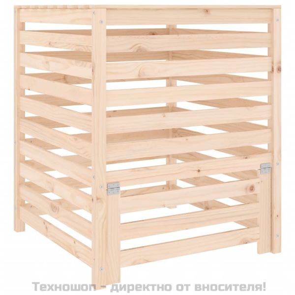 Компостер 82,5x82,5x99,5 см борово дърво масив