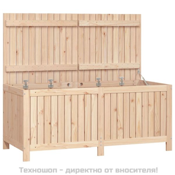 Градинска кутия за съхранение, 147x68x64 см, бор масив