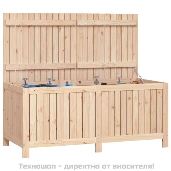 Градинска кутия за съхранение, 147x68x64 см, бор масив