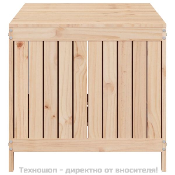 Градинска кутия за съхранение, 147x68x64 см, бор масив