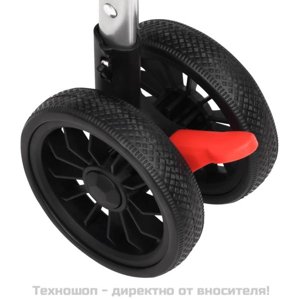 Сгъваема количка за кучета, сива, 76x50x100 см Оксфорд плат