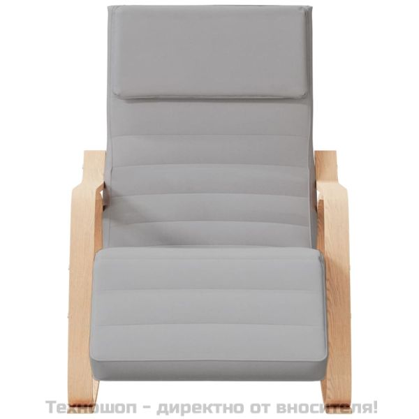 Люлеещ стол, светлосив, текстил