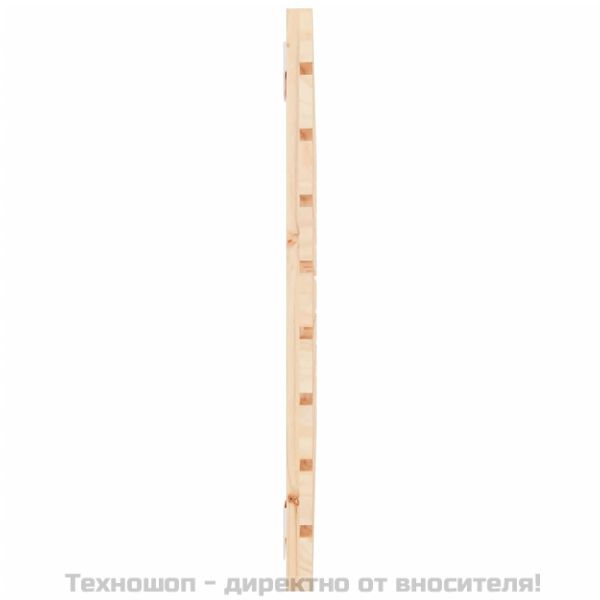 Стенна табла за спалня, 96x3x63 см, борово дърво масив