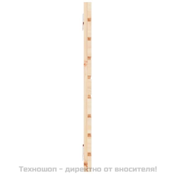 Стенна табла за спалня, 156x3x63 см, борово дърво масив