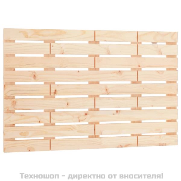 Стенна табла за спалня, 81x3x63 см, борово дърво масив