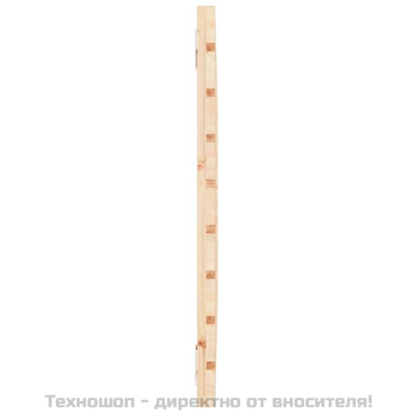 Стенна табла за спалня, 81x3x63 см, борово дърво масив