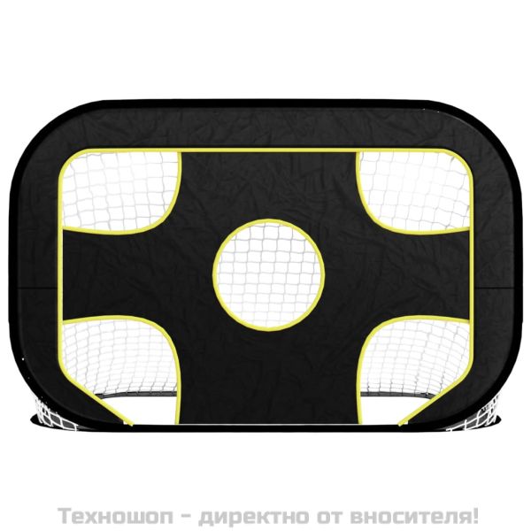 Мрежа за футболна врата с мишена 120x80x80 см полиестер