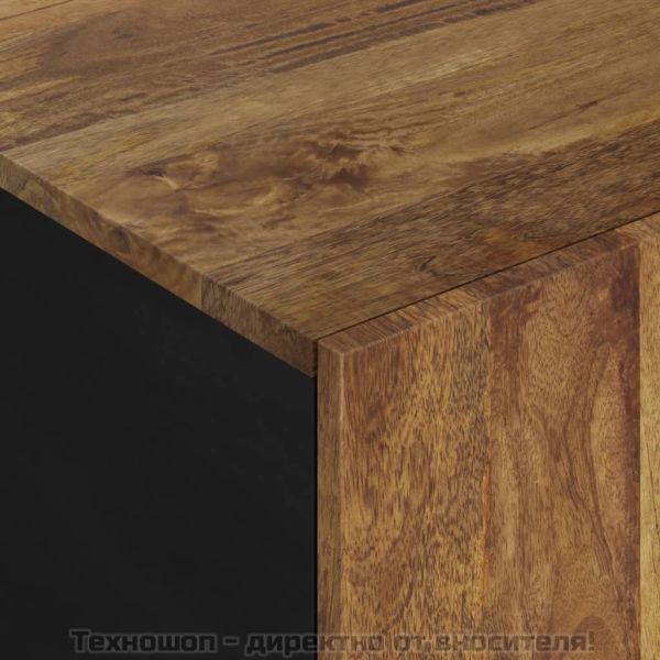 Маса за кафе, 100x54x40 см, манго масив и инженерно дърво