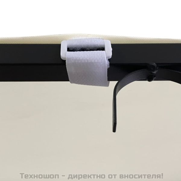 Навес таупе 4x3 м 180 г/м² плат и стомана