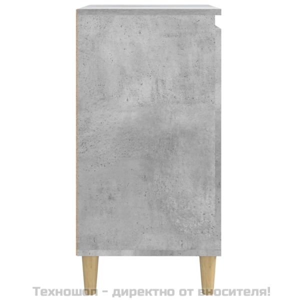 Нощни шкафчета, 2 бр, бетонно сиво, 40x35x70см, инженерно дърво