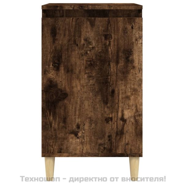 Нощни шкафчета 2 бр опушен дъб 40x35x70 см инженерно дърво