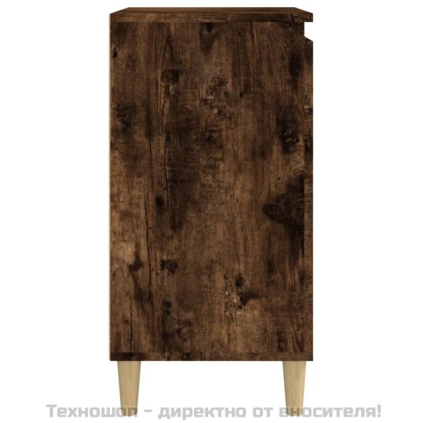 Нощни шкафчета 2 бр опушен дъб 40x35x70 см инженерно дърво