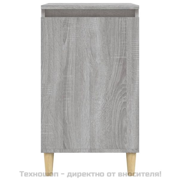 Нощно шкафче, сив сонома, 40x35x70 см, инженерно дърво