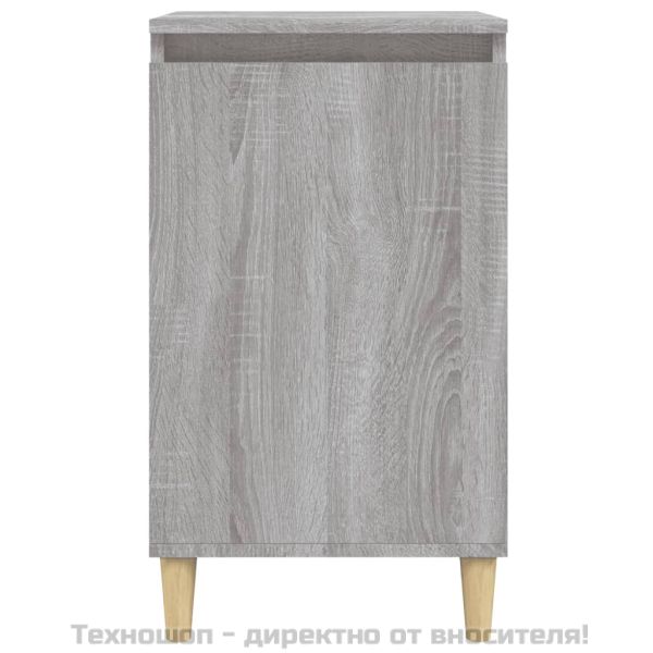 Нощни шкафчета, 2 бр, сив сонома, 40x35x70 см, инженерно дърво
