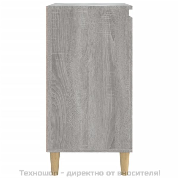 Нощни шкафчета, 2 бр, сив сонома, 40x35x70 см, инженерно дърво