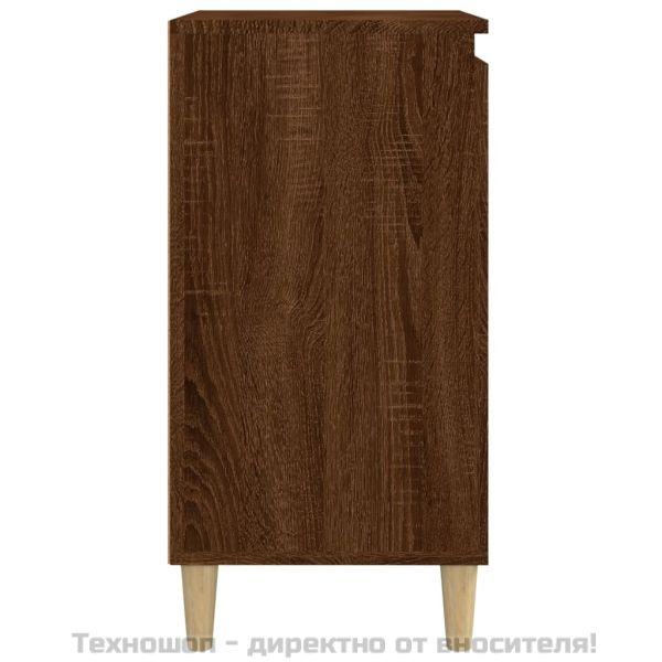 Нощни шкафчета, 2 бр, кафяв дъб, 40x35x70 см, инженерно дърво