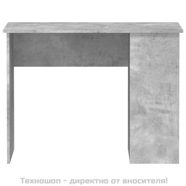 Бюро, бетонно сиво, 100x55x75 см, инженерно дърво