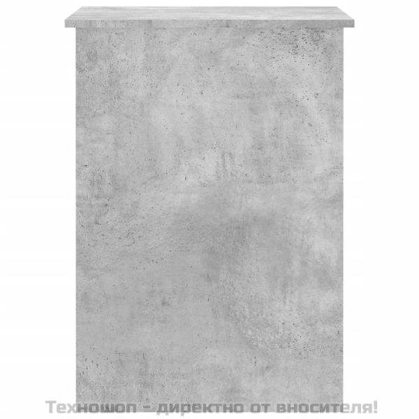 Бюро, бетонно сиво, 100x55x75 см, инженерно дърво
