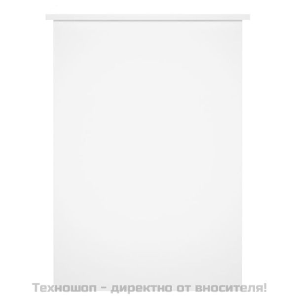 Бюро, бял гланц, 100x55x75 см, инженерно дърво