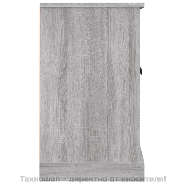 Сайдборд, сив сонома, 100x35,5x60 см, инженерно дърво