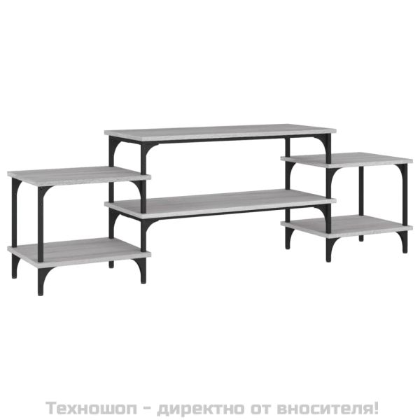 ТB шкаф, сив сонома, 157x35x52 см, инженерно дърво