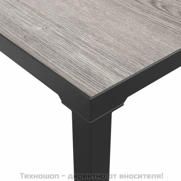 Градинска маса за кафе сива 55x55x31 cм DPC и стомана