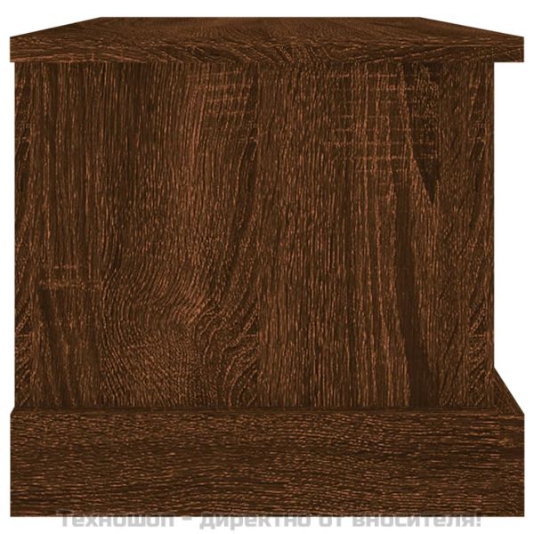 Кутия за съхранение, кафяв дъб, 50x30x28 см, инженерно дърво