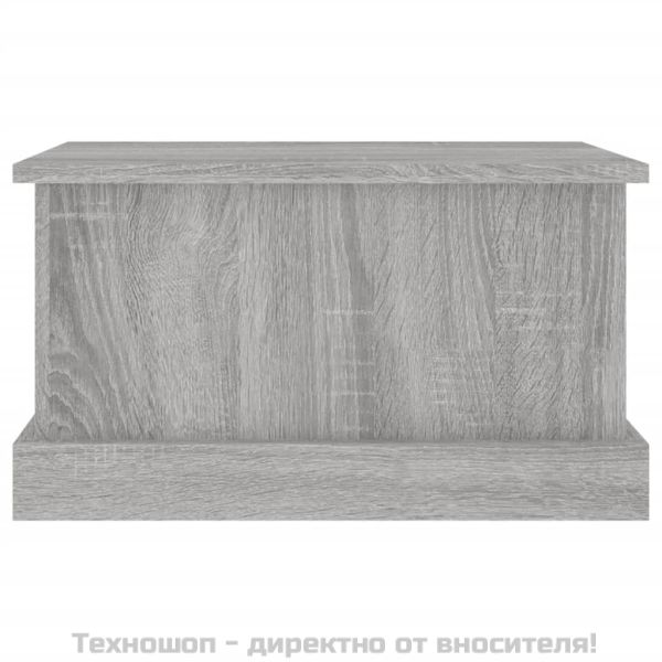 Кутия за съхранение, сив сонома, 50x30x28 см, инженерно дърво