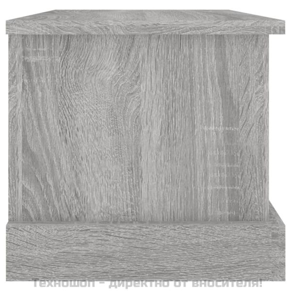 Кутия за съхранение, сив сонома, 50x30x28 см, инженерно дърво