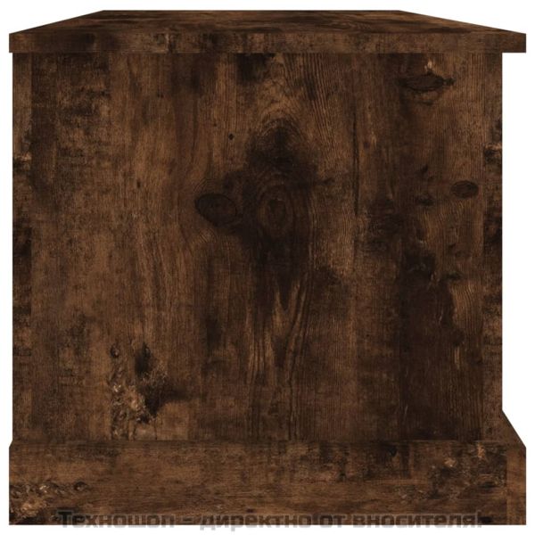 Кутия за съхранение, опушен дъб, 70x40x38 см, инженерно дърво