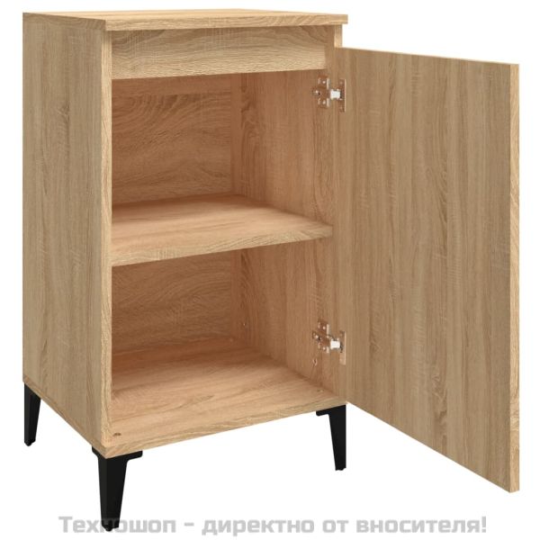 Нощни шкафчета, 2 бр, сонома дъб, 40x35x70 см, инженерно дърво