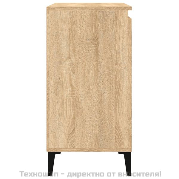 Нощни шкафчета, 2 бр, сонома дъб, 40x35x70 см, инженерно дърво