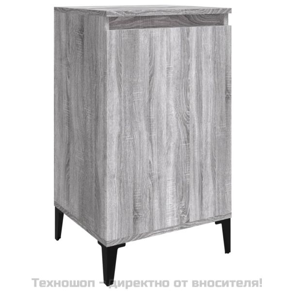 Нощно шкафче, сив сонома, 40x35x70 см, инженерно дърво