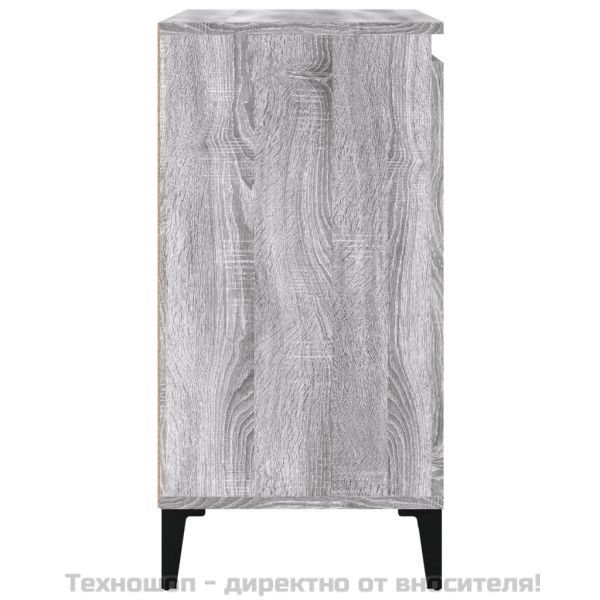 Нощно шкафче, сив сонома, 40x35x70 см, инженерно дърво