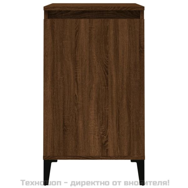 Нощни шкафчета, 2 бр, кафяв дъб, 40x35x70 см, инженерно дърво