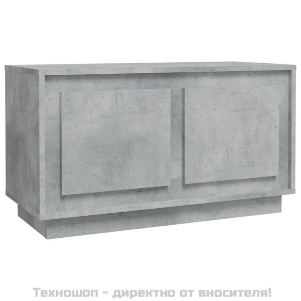 ТB шкаф, сив, 80x35x45 см, инженерно дърво