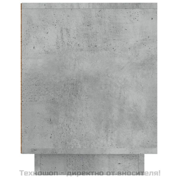 ТB шкаф, сив, 80x35x45 см, инженерно дърво