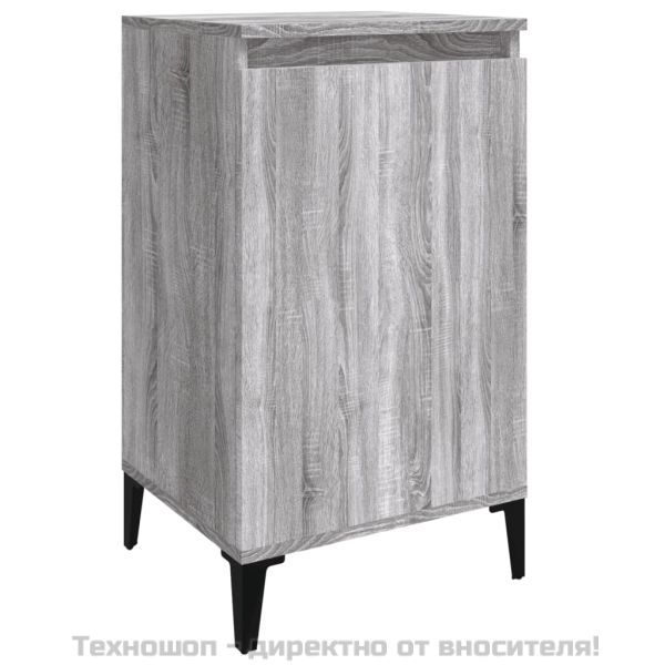 Нощни шкафчета, 2 бр, сив сонома, 40x35x70 см, инженерно дърво